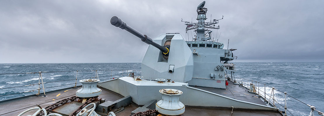 Bow of HMS Northumberland